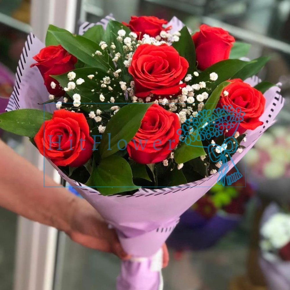 Букет роз Заснеженные розы